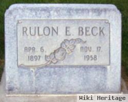 Rulon E Beck