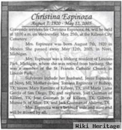 Christina Arroyo Espinoza