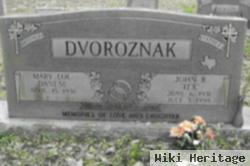 John R "tex" Dvoroznak