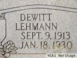 Dewitt Martin Lehmann