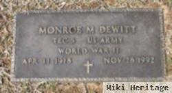 Monroe M Dewitt