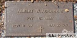 Pvt Albert W. Abraham