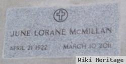 June Lorane Mcmillan
