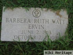 Barbara Ruth Watt Ervin