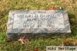 Mildred Hopson Rowland