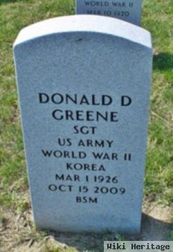 Donald D Greene