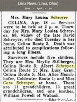 Mary Louise Powell Schroyer