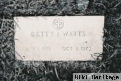 Betty Irene Hanes Watts
