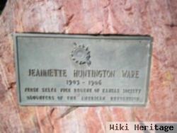 Jeannette Philena "nettie" Huntington Ware