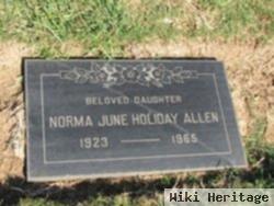 Norma June Holiday Allen