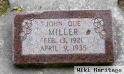 John Que Miller