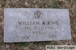 Pfc William A King