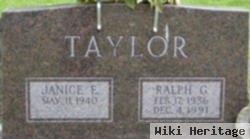 Ralph G Taylor