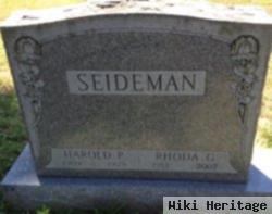 Harold P Seideman