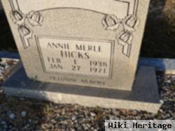 Annie Merle Hicks