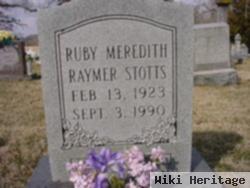 Ruby Meredith Raymer Stotts