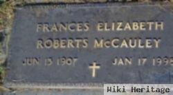 Frances Elizabeth Rogers Mccauley