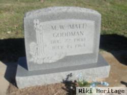 M. W. "matt" Goodman