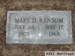 Mary Dingwall Ransom