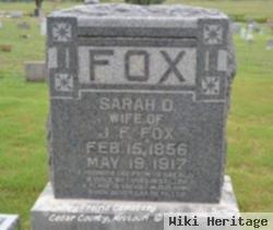 Sarah D. Bugg Fox