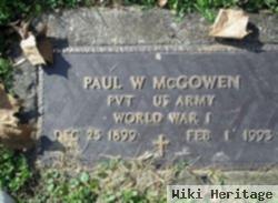 Paul W. Mcgowen