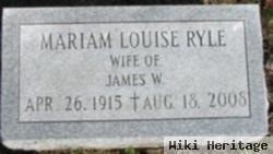 Mariam Louise Ryle