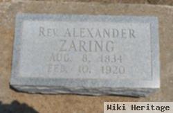 Rev Alexander Zaring