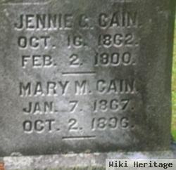 Jennie G Cain