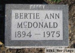 Bertie Ann Shepherd Mcdonald