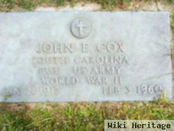 Pvt John Emanuel Cox