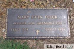 Mary Etta Jones Fleck