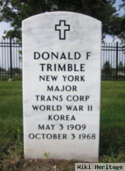 Maj Donald F Trimble