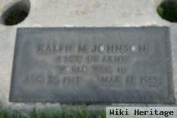 Ralph M Johnson