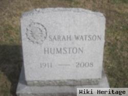 Sarah Elizabeth Watson Humston