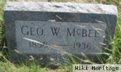 George W Mcbee