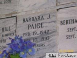 Barbara J Paige