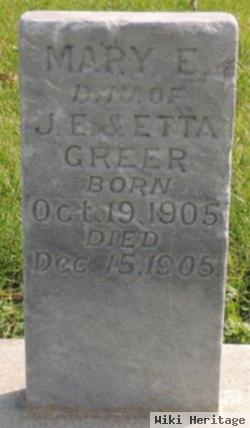 Mary E Greer