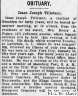 Pvt Isaac Joseph Tillotson