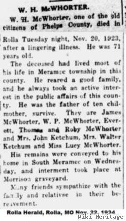 William Henry Mcwhorter