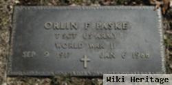 Orlin F. Paske