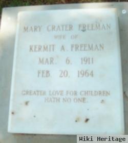 Mary Frances Crater Freeman