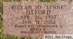 Beulah Jo "lynne" Lindsey Oxford