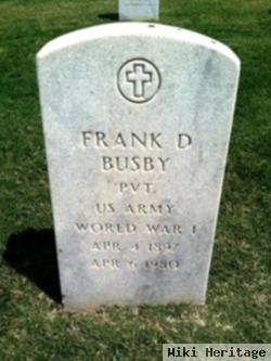 Frank D Busby