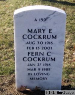 Mary E Cockrum