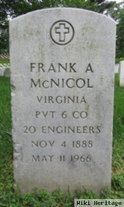 Pvt Frank A. Mcnicol