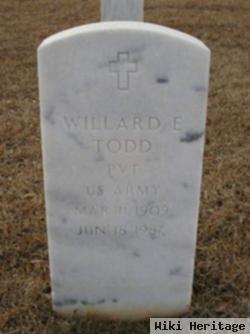 Pvt Willard E Todd