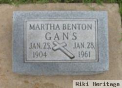 Martha Eliza Benton Gans