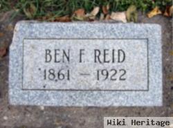 Benjamin F "ben" Reid