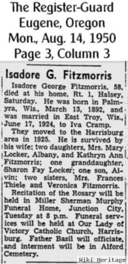 Isadore George Fitzmorris