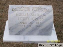 Mary Matilda "mollie" Lowry Cross